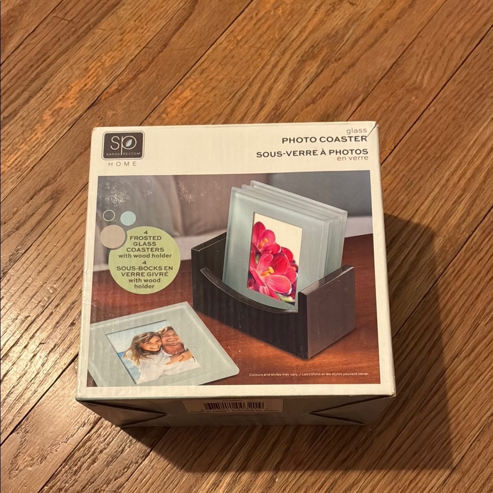 Frosted Glass Photo Coasters